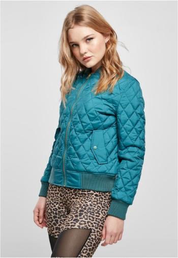 Urban Classics Ladies Diamond Quilt Nylon Jacket jasper - XXL