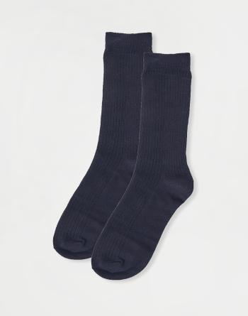 Knowledge Cotton 2-Pack Classic Sock 1001 Total Eclipse 43-47