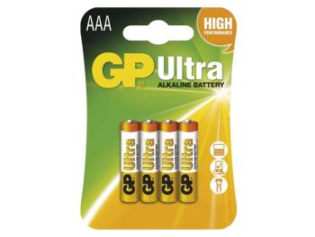 Baterie AAA (R03) alkalická GP Ultra Alkaline  4ks