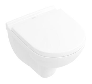 VILLEROY & BOCH O.novo Závěsné WC se sedátkem SoftClosing, DirectFlush, CeramicPlus, alpská bílá 5688HRR1