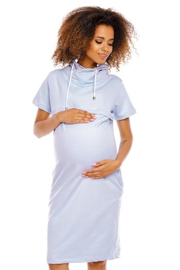 Světle modré těhotenské šaty 1581