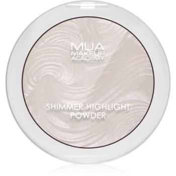 MUA Makeup Academy Shimmer kompaktní pudrový rozjasňovač odstín Peach Diamond 8 g