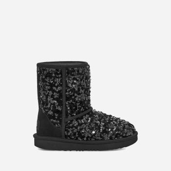 Dětské boty UGG Classic Short Chunky Sequin 1135330K BLK