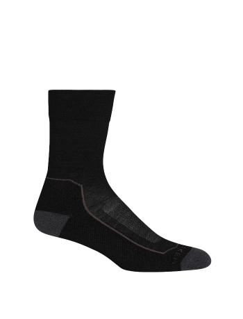 dámské merino ponožky ICEBREAKER Wmns Hike+ Light Crew, Black/Monsoon/Mink velikost: S