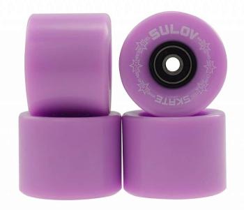 Kolečka Penny board PASTEL PURPLE 60 x 45mm 85A (sada 4ks s ložisky ABEC-7 chrome)