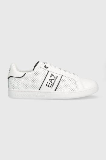 Kožené sneakers boty EA7 Emporio Armani bílá barva, X8X102 XK258 D611