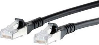 Síťový kabel RJ45 Metz Connect 1308453000-E, CAT 6A, S/FTP, 3.00 m, černá