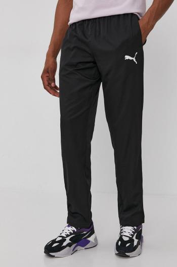 Kalhoty Puma 586732 pánské, černá barva, hladké