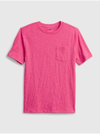 Růžové klučičí dětské tričko 100% organic cotton t-shirt