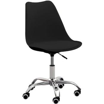 Jídelní židle 2 ks černé umělá kůže (3068559)
