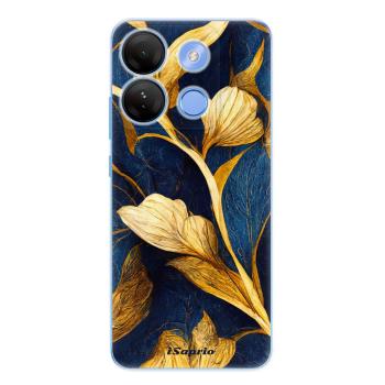 Odolné silikonové pouzdro iSaprio - Gold Leaves - Infinix Smart 7