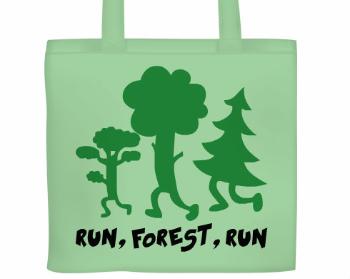 Plátěná nákupní taška Run forest run