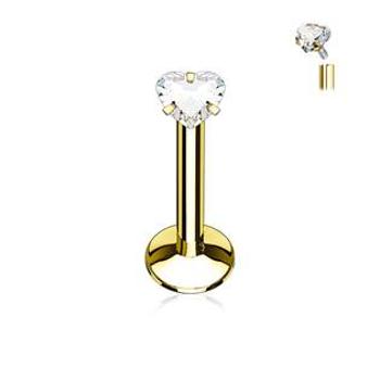 Šperky4U Piercing do brady zlacený - LB01085GD-1206