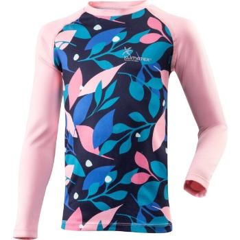 Klimatex LISTY Dívčí funkční triko s dlouhým rukávem, růžová, velikost 134