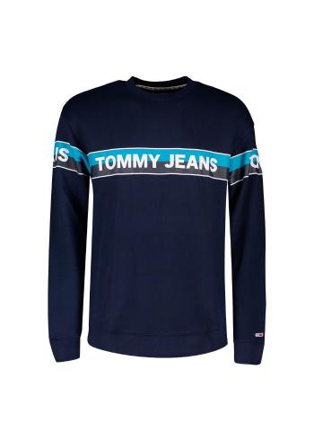 Tommy Hilfiger TOMMY JEANS pánská tmavě modrá mikina TJM BAND LOGO CREW