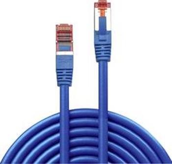 Síťový kabel RJ45 LINDY 47723, CAT 6, S/FTP, 10.00 m, modrá