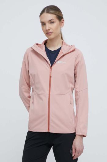 Outdoorová bunda Jack Wolfskin Feldberg růžová barva, 1306863