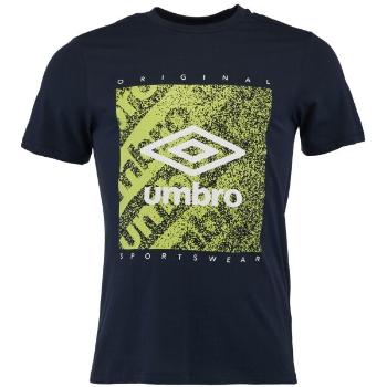 Umbro FW GRAIN GRAPHIC TEE Pánské triko, tmavě modrá, velikost