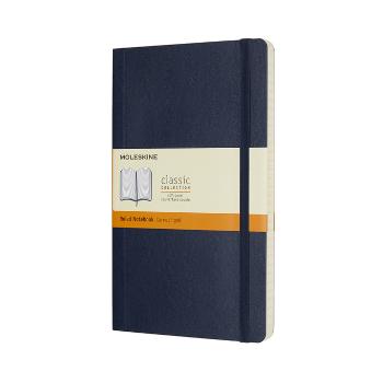 Zápisník měkký linkovaný modrý L (192 stran)