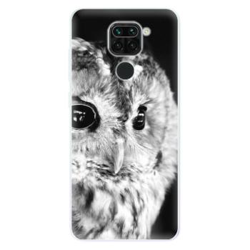 Odolné silikonové pouzdro iSaprio - BW Owl - Xiaomi Redmi Note 9