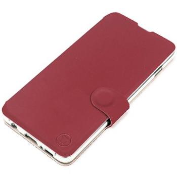 Mobiwear Soft Touch flip pro HTC Desire 22 Pro - Cihlové & Béžové (5904808290487)