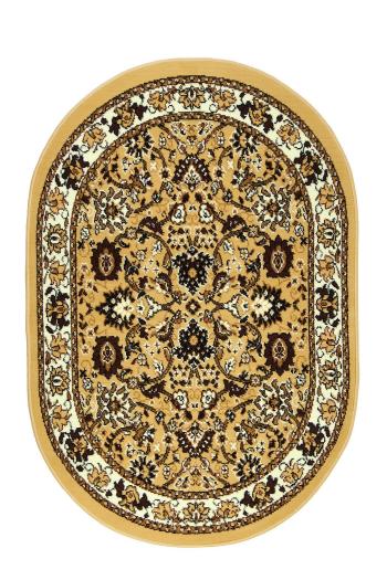 Sintelon koberce Kusový koberec Teheran Practica 59/EVE ovál - 200x290 cm Béžová