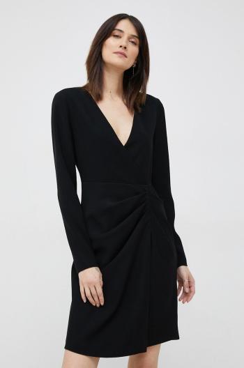 Šaty Emporio Armani černá barva, mini