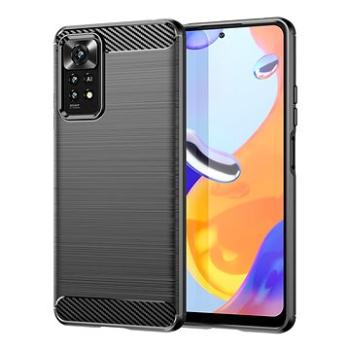 MG Carbon Case Flexible silikonový kryt na Xiaomi Redmi Note 11 Pro 4G/5G, černý (HUR46351)