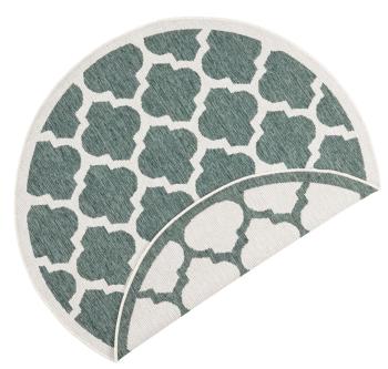 NORTHRUGS - Hanse Home koberce Kusový koberec Twin Supreme 103423 Palermo green creme kruh - 140x140 (průměr) kruh cm Zelená