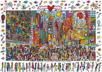 RAVENSBURGER Puzzle Times Square - Everyone should go there 1000 dílků