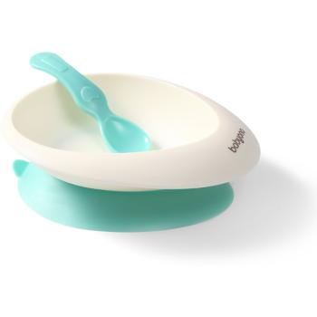 BabyOno Be Active Bowl with a Spoon jídelní sada Mint 6 m+ 1 ks