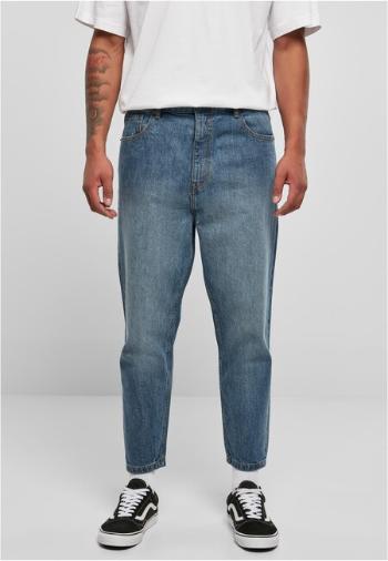 Urban Classics Cropped Tapered Jeans middeepblue - 38