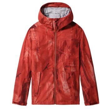 bunda THE NORTH FACE M Printed Dryzzle Futurelight Jacket, Tandori Spice Red Granitcrock  Print velikost: M