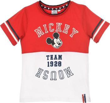 MICKEY MOUSE CHLAPECKÉ ČERVENO-BÍLÉ TRIČKO Velikost: 104