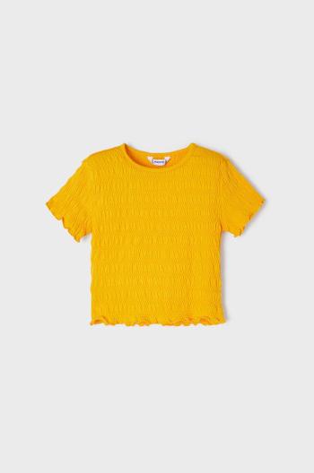 Dětské tričko Mayoral oranžová barva