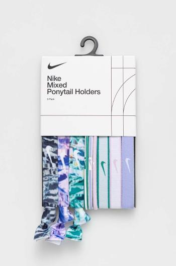 Vlasové gumičky Nike 9-pack fialová barva