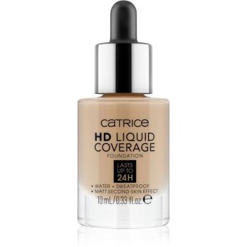 Catrice Mini HD Liquid Coverage dlouhotrvající matující make-up mini odstín 040 Warm Beige 10 ml