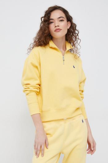 Mikina Polo Ralph Lauren dámská, žlutá barva, hladká