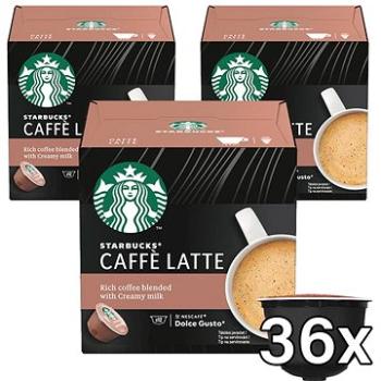 STARBUCKS® Caffe Latte by NESCAFE® DOLCE GUSTO® kávové kapsle -   karton 3x12 ks (7613039853160)