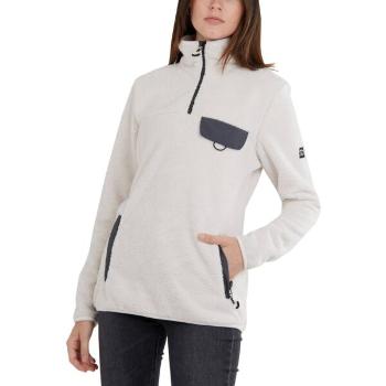 FUNDANGO VINONA FLEECE PULLOVER Dámská mikina, bílá, velikost L