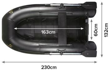 Carp spirit black boat one 230