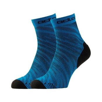 Odlo CERAMICOOL RUN GRAPHIC 2PCS SOCKS QUARTER Ponožky, modrá, velikost 42-44