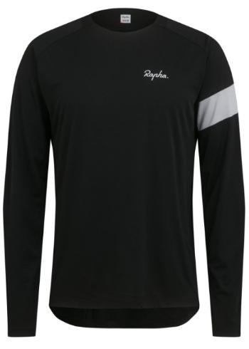 Rapha Trail Long Sleeve Technical T-shirt - black/light grey XL