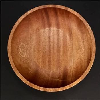 AMADEA Dřevěná miska kulatá, masivní dřevo mahagon, 20x4,5 cm (26062-00)
