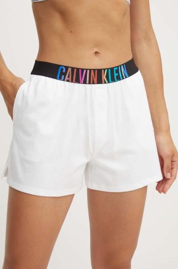 Bavlněné pyžamové šortky Calvin Klein Underwear bílá barva, bavlněná, 000QS7194E