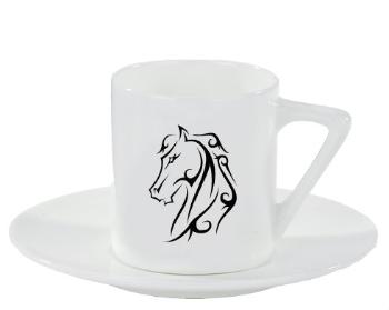 Espresso hrnek s podšálkem 100ml Horse