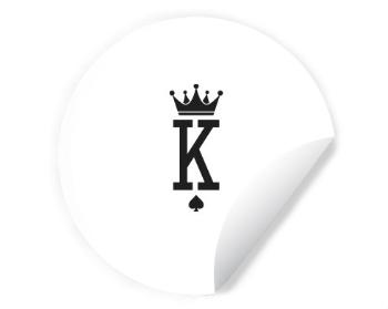 Samolepky kruh K as King
