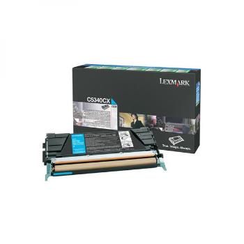 Lexmark originální toner C5340CX, cyan, 7000str., return, Lexmark C534x