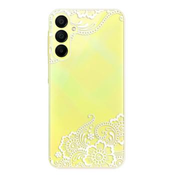 Odolné silikonové pouzdro iSaprio - White Lace 02 - Samsung Galaxy A15 / A15 5G