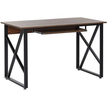 Psací stůl 120 x 60 cm tmavé dřevo DARBY, 247978 (beliani_247978)
